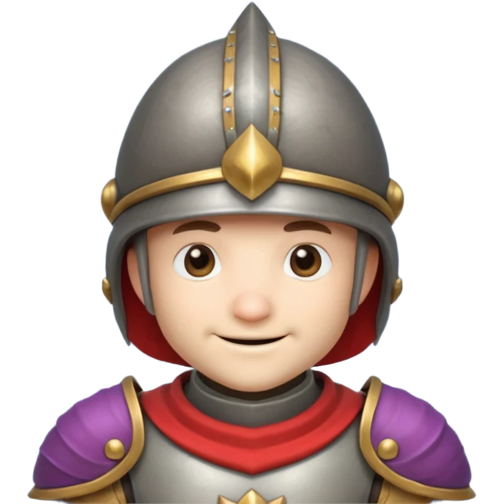 mushroom knight portrait, head and shoulders only, mushroom cap helmet, tiny armor collar, heroic smile, fantasy vibe, 3D cartoon, mobile game icon style, clean background, no text, no watermark
 
 emoji