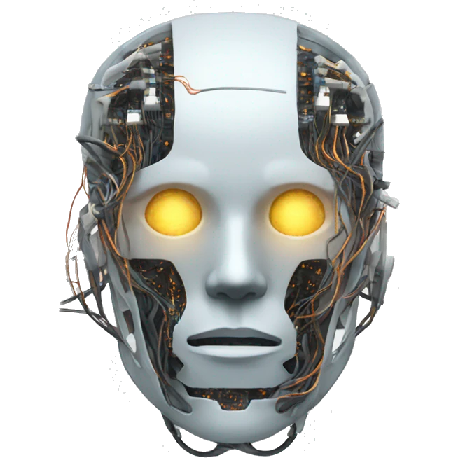 dead cyborg wires and circuits  emoji