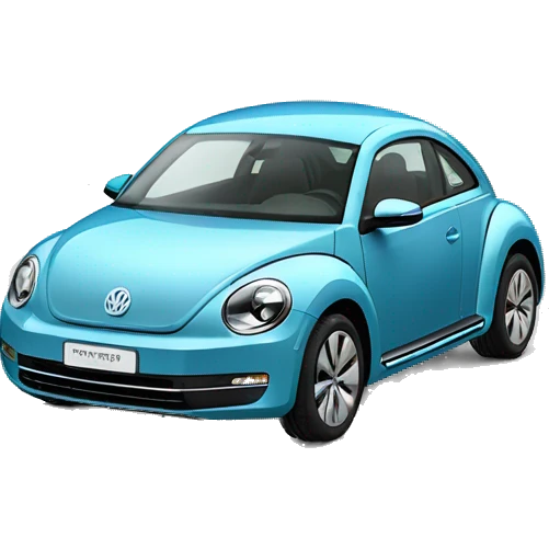 volkswagen new beetle with 2 frogs (woman, boy - children) emoji