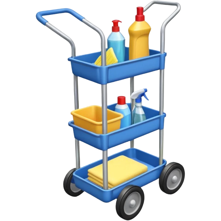 cleaning cart emoji