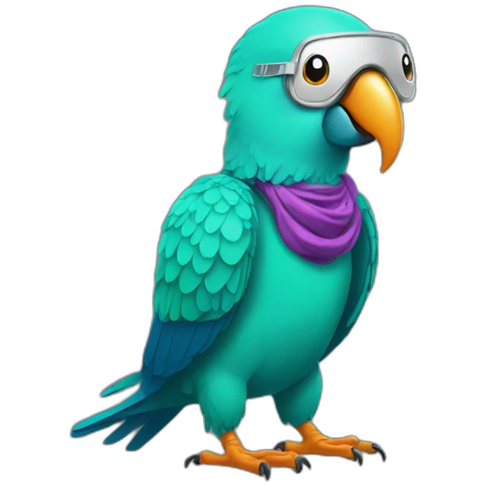 Dj parrot emoji