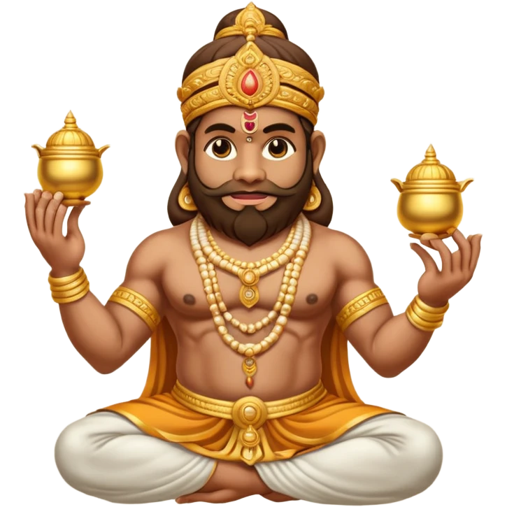 Hanumanji gold gada emoji