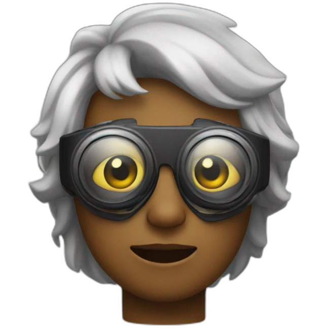 Imoje with apple goggles emoji