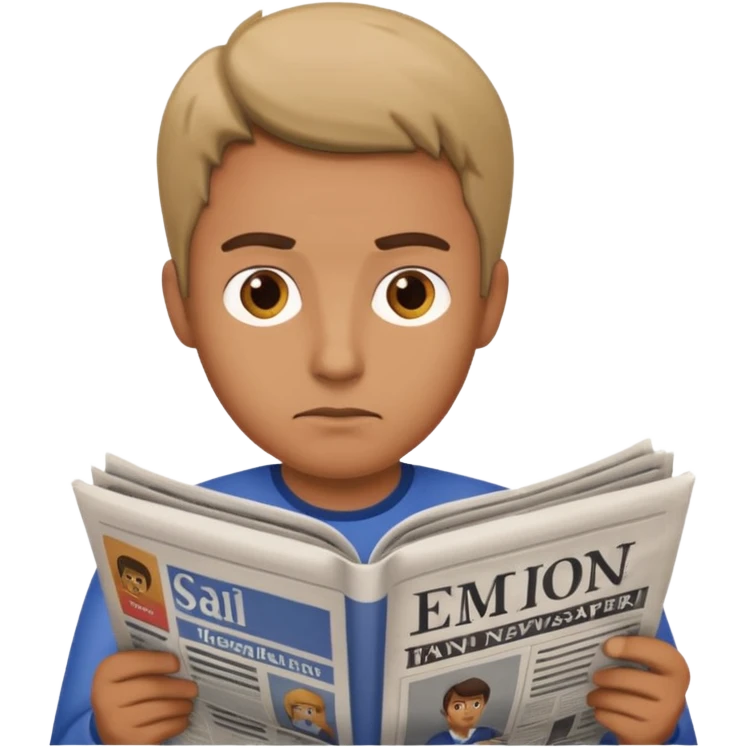 read paper with no rection man emoji