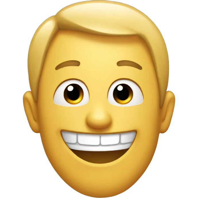 smug face with huge grin emoji