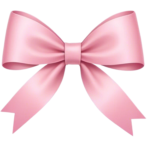 Super ultra-thin and stretched ribbon bow, as narrow as possible, single loop, no extra loops, no fluffy or rounded shapes, only one long and sleek ribbon, delicate, minimalist, NO DOUBLE LOOPS, NO THICKNESS, ONLY A SINGLE SLIM LINE pink emoji