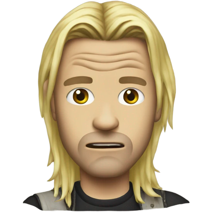 cobain crazy emoji