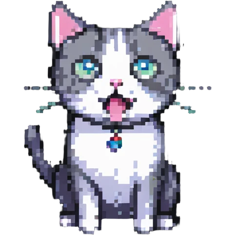 cat with a surprised expression emoji