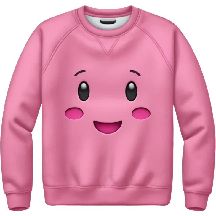 sweatshirt pink emoji