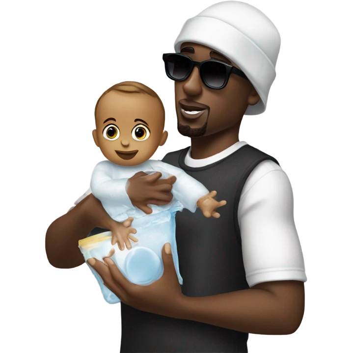 P diddy holding baby oil emoji