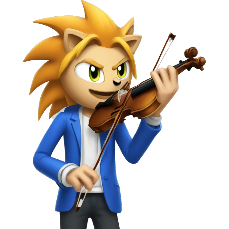 sonic play violin emoji
