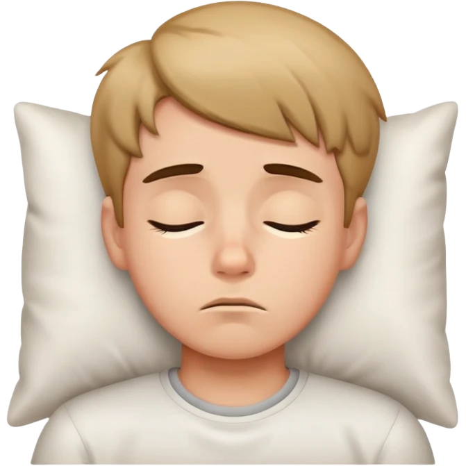 tired boy with sleepy expression emoji