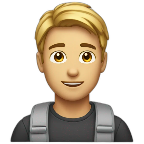 A 19 years Old guy with a macbook  emoji
