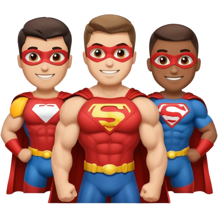 superheros with bannie emoji
