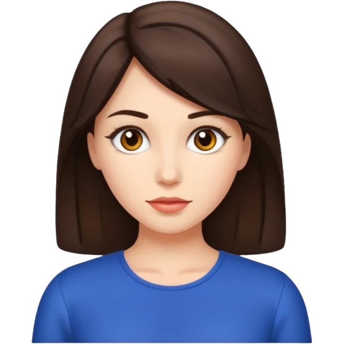 Brunette con puano emoji