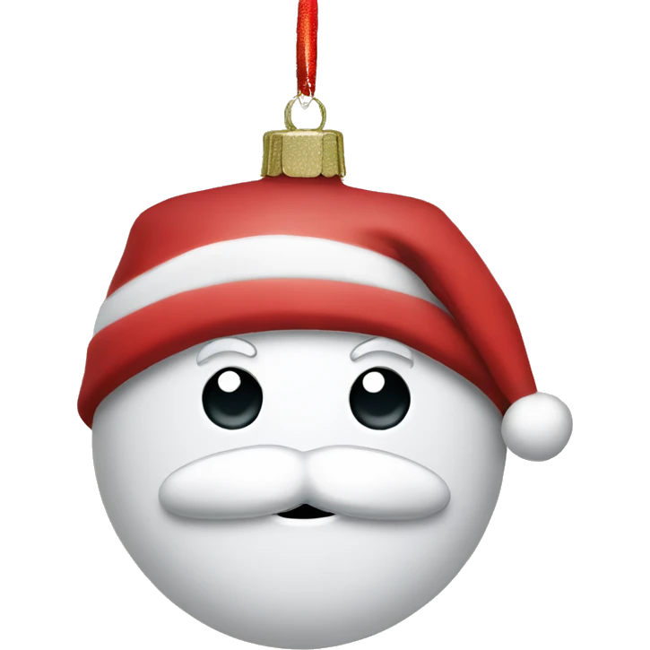 Santa hat ornament  emoji