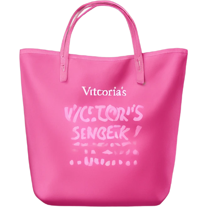 Bag of victorias secret emoji