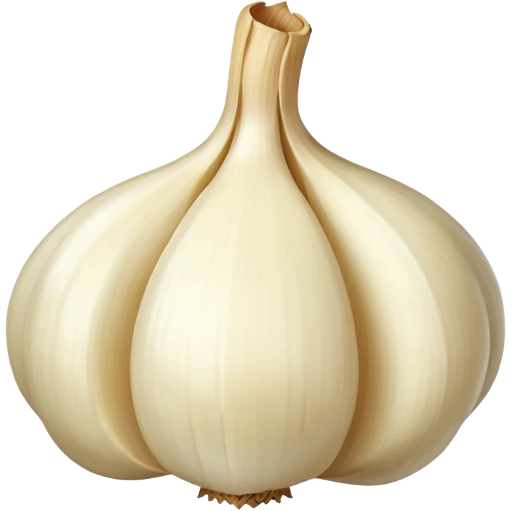 single peeled garlic clove  emoji