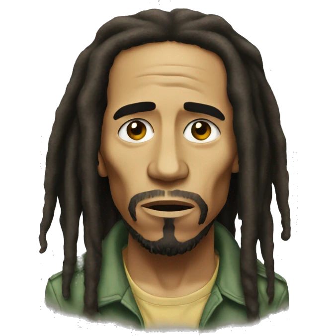 Bob Marley sad emoji