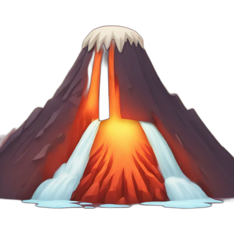 smiling volcano emoji