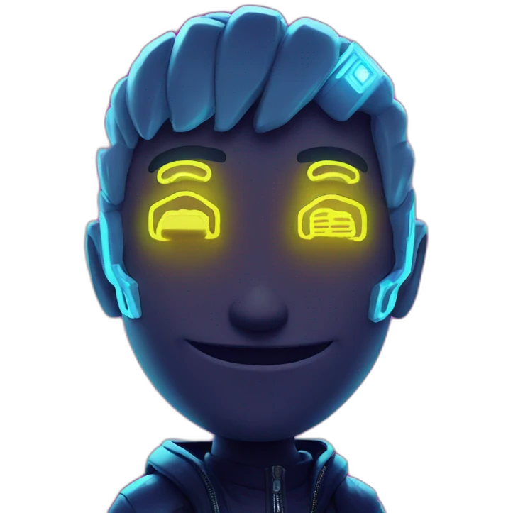 Key in a cyberpunk environment with neon lighting. emoji