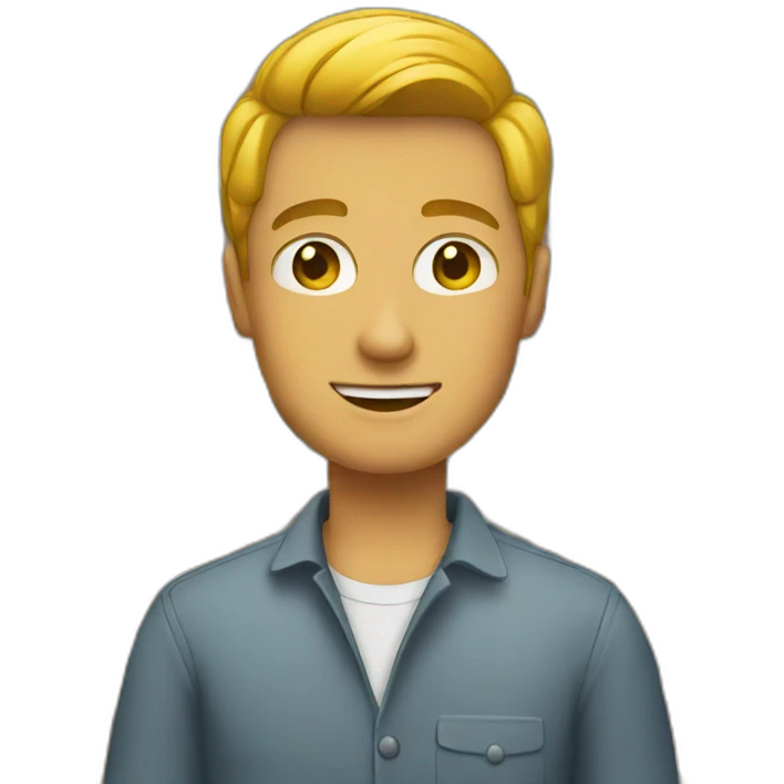 Guy in shop emoji