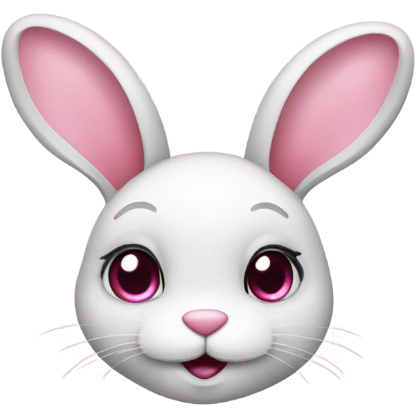 Bunny with pink heart  emoji