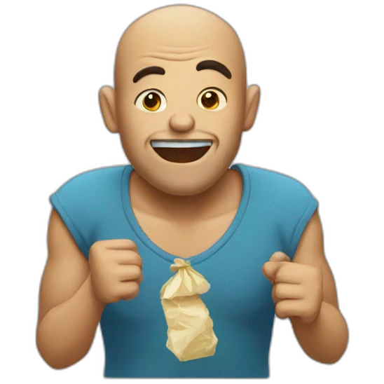 greedy man emoji