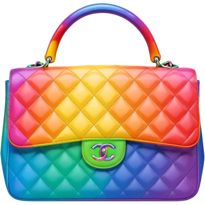 chanel rainbow bag emoji
