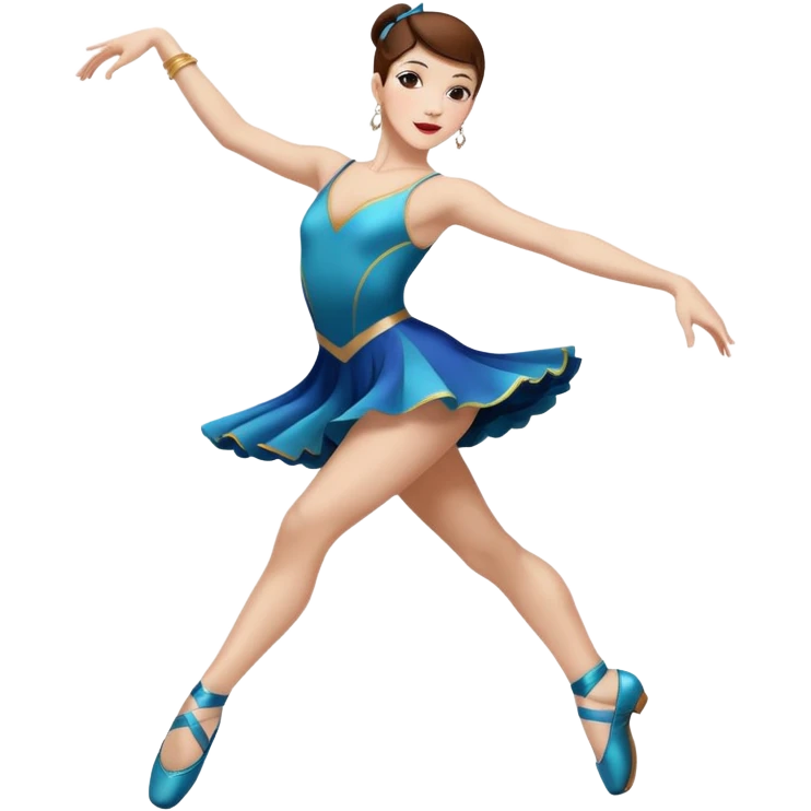 Jazz dancer white with brown hair wearing dance turning shoes not ballet shoes  emoji
