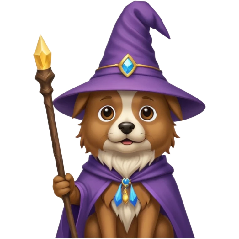Dog wizard emoji