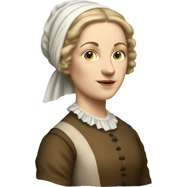 white woman from 1600s virginia emoji