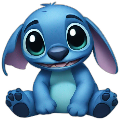 Stitch qui fume emoji