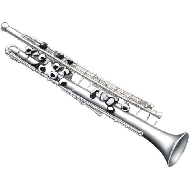 musical silver flute emoji