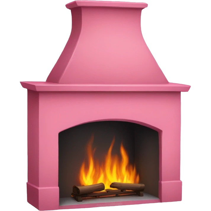 Pink fireplace emoji
