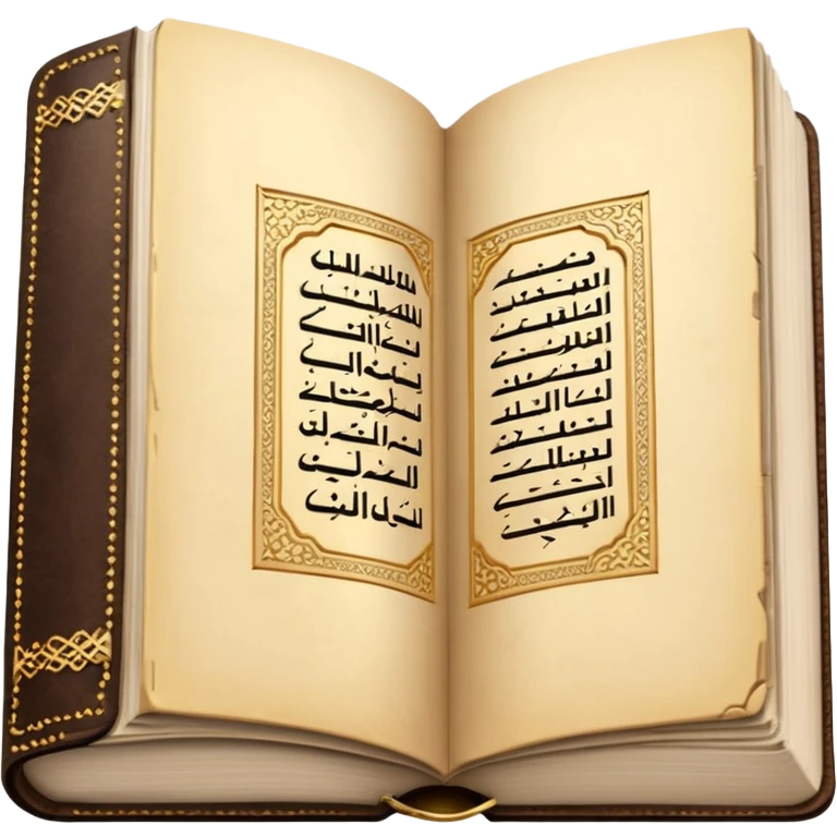 Quran closed book and Quran written in it emoji