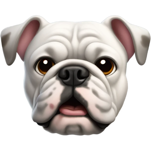 Bulldog francés negro emoji