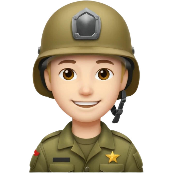 военный улыбкается emoji