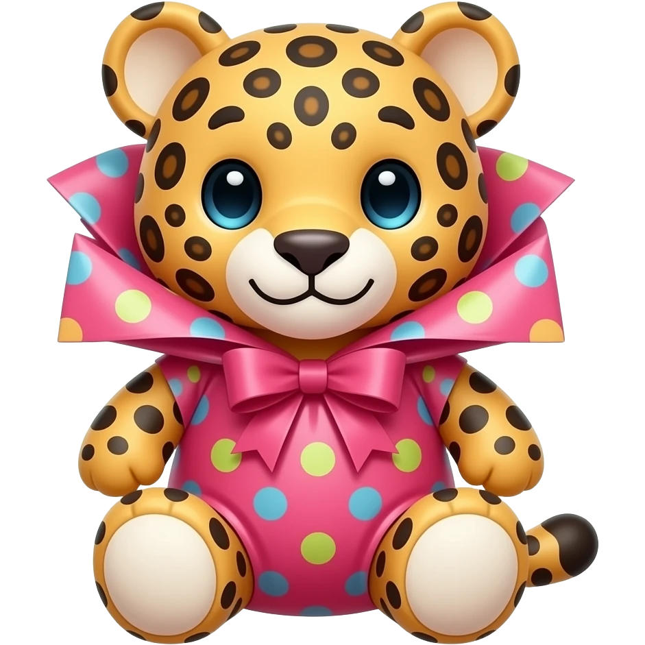 gift leopard emoji