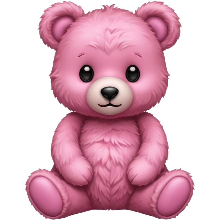 Pink teddy bear emoji