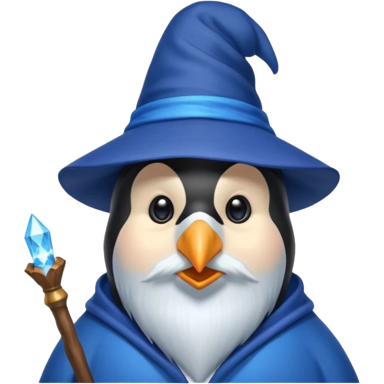 Penguin Wizard emoji