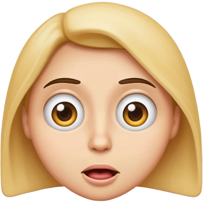 an entertaining emoji of a person rolling their eyes with 'nah' expression, playful and funny emoji