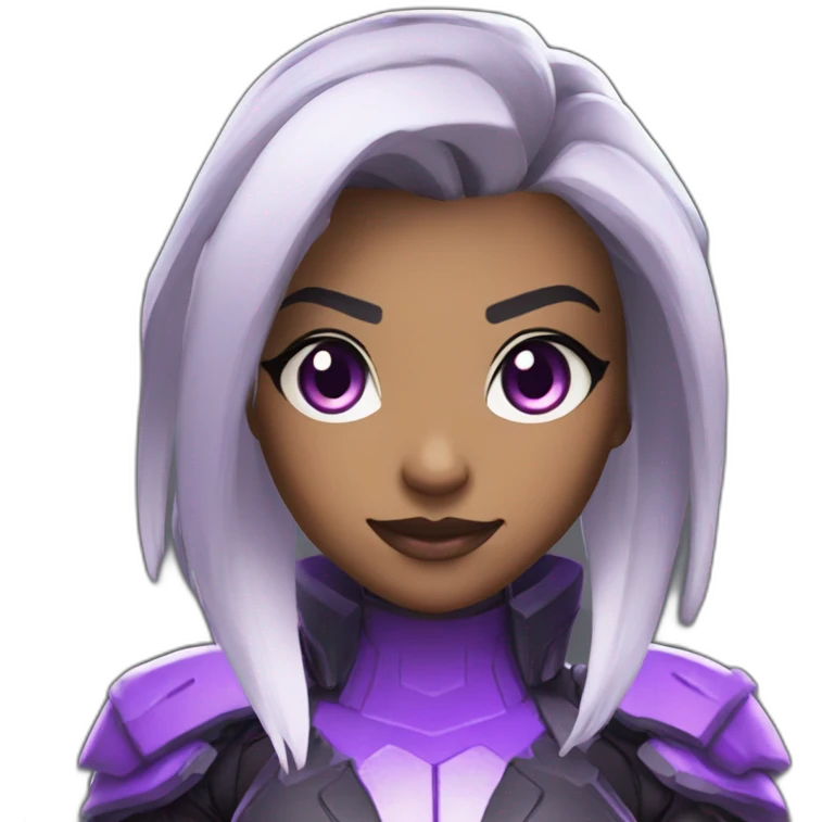 Sombra from video game overwatch emoji