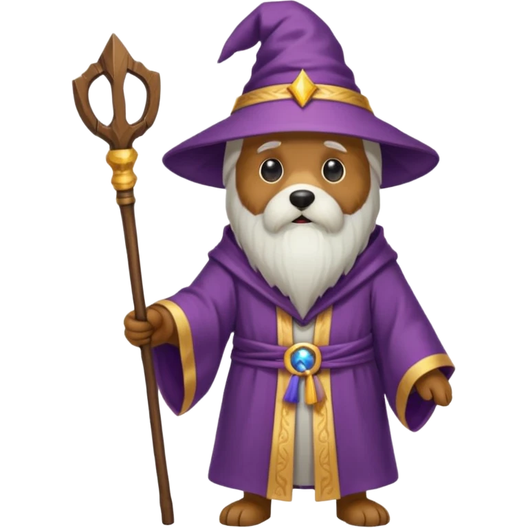 Dog wizard emoji