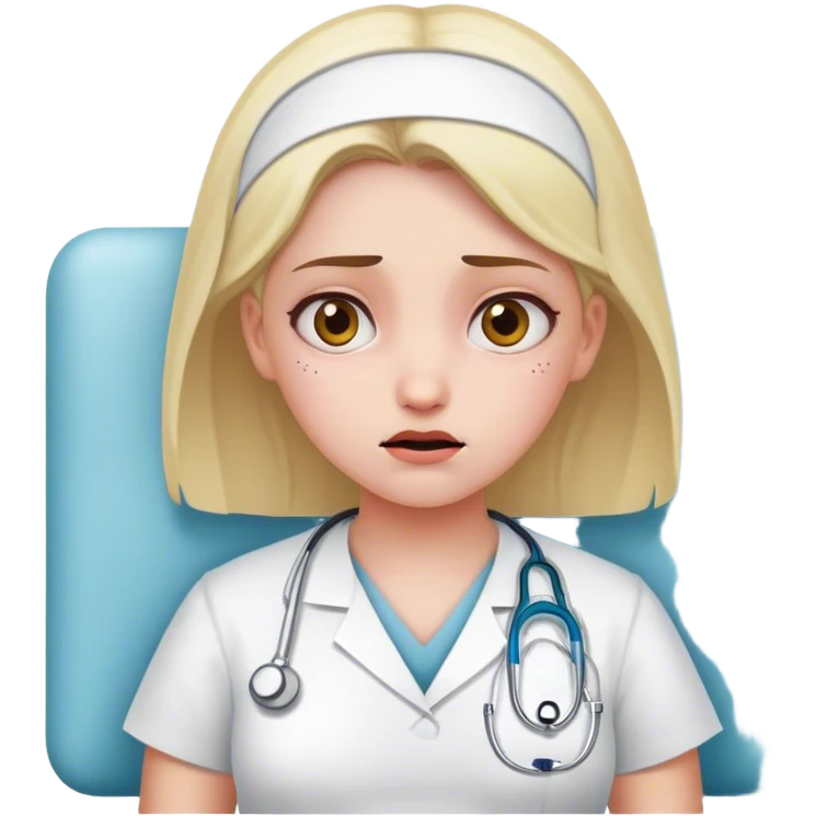 Girl who hates her life and is at the hospital  emoji