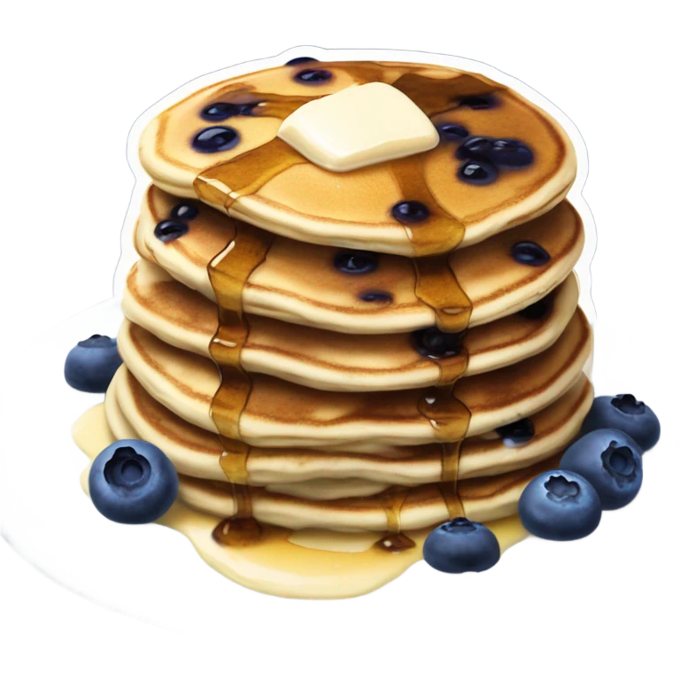 Blueberry pancakes  emoji