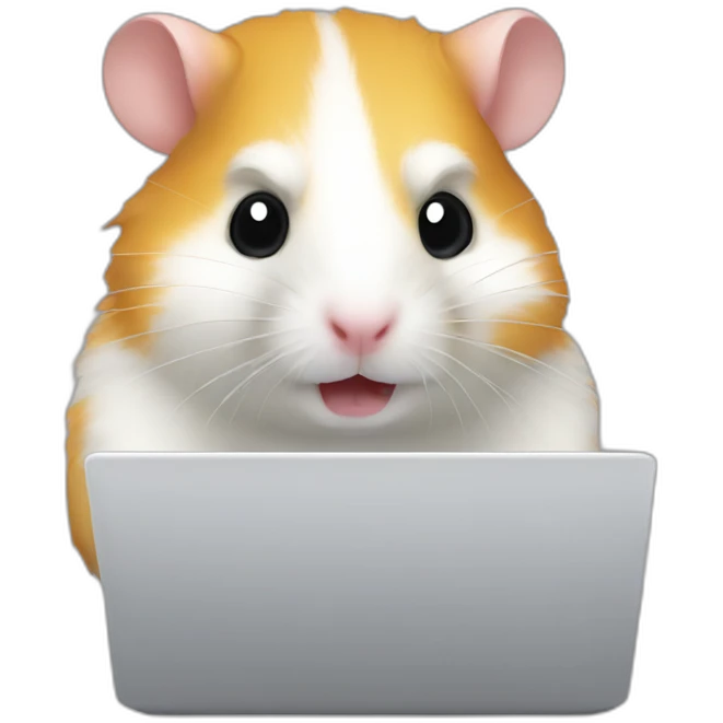 hamster laptop hacker emoji
