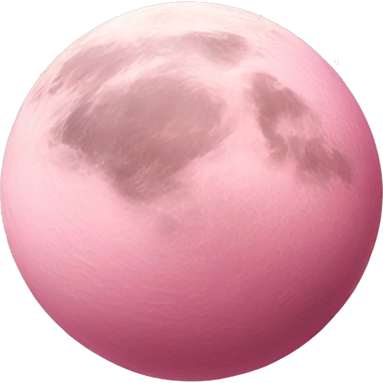 Lighter pink full moon emoji