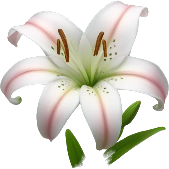 Lily flower emoji