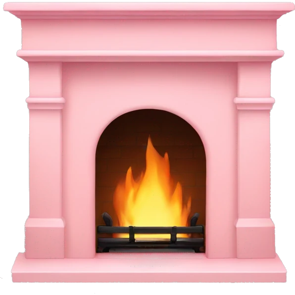 Light pink fireplace emoji